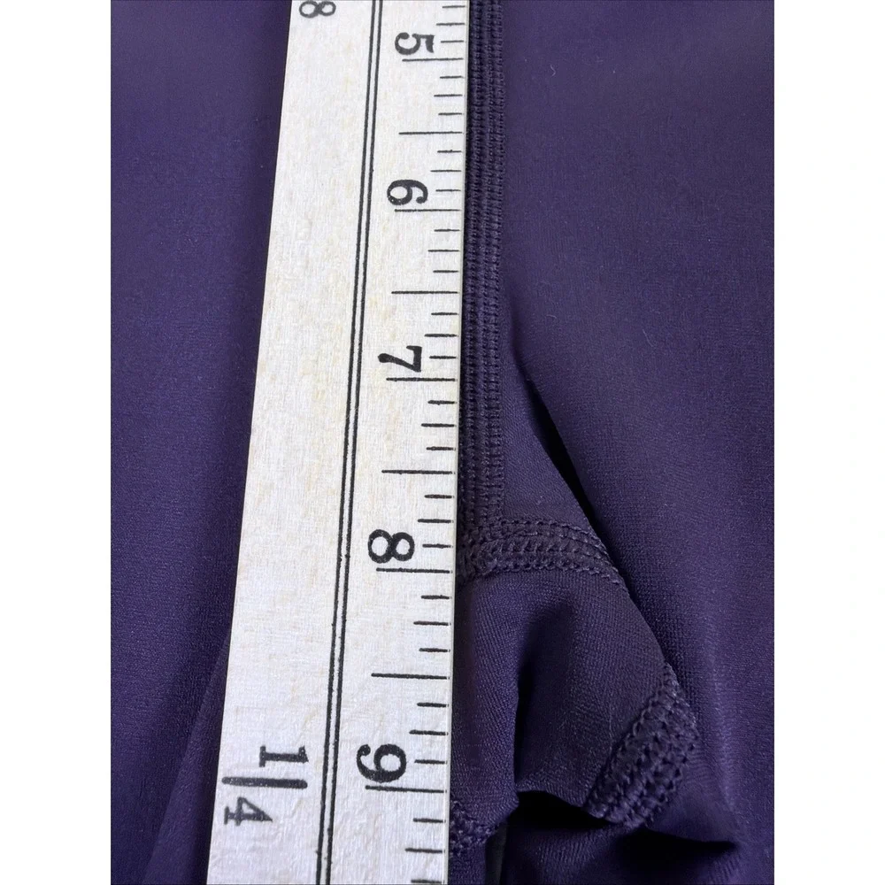Lululemon Women's Leggings Size 4 Burgandy with Pockets High Rise Ankle - Picture 7 of 16